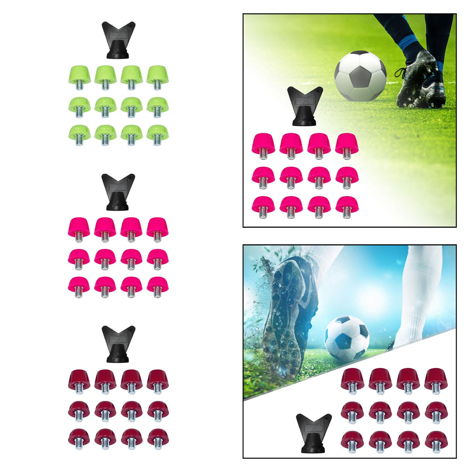 12x st fotbollsspikar, gängade skruvdobbar, 5mm dia bekväma träningsskor, tillbehör till rugbydobbar, fotbollsspikar för tävling