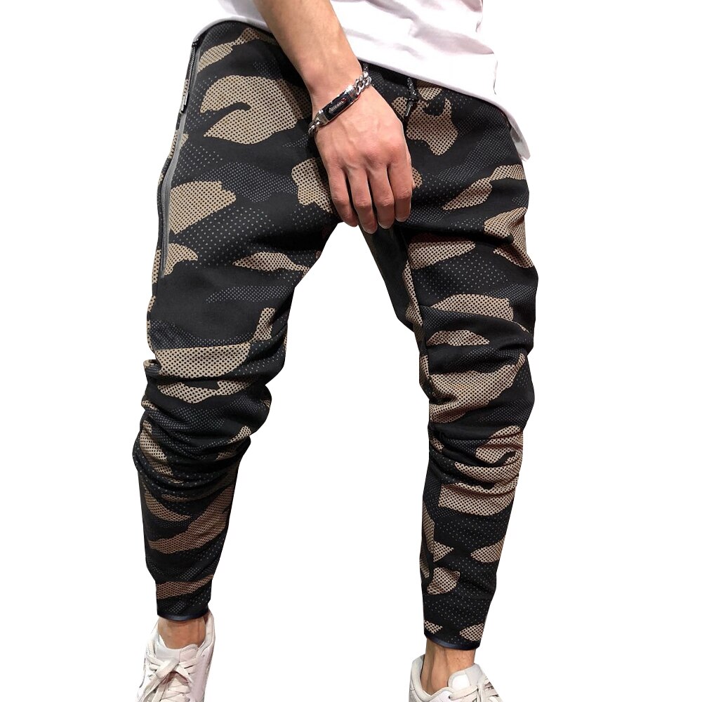 Tarnung Fitness Sport Schlauch für Männer Fitnessstudio trainieren Spitze hoch Taille Joggen Schlauch Atmungsaktive draussen Laufschuhe Trainning Jogginghose
