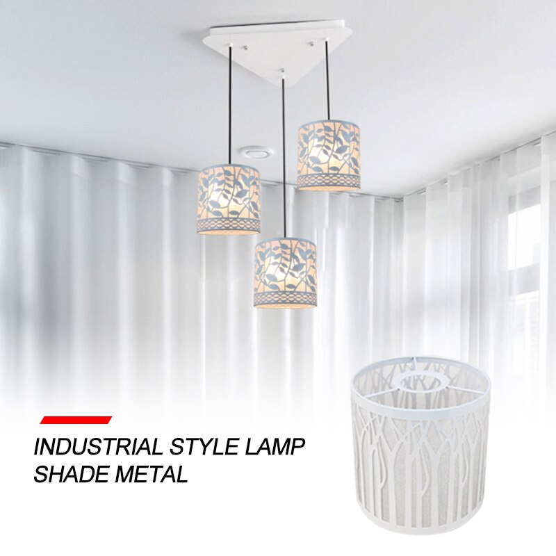 1Pc Industriële Draad Kooi Stijl Plafond Hanglamp/Lamp Schaduw Metalen Fit Opknoping Thuis Hanglamp Cover