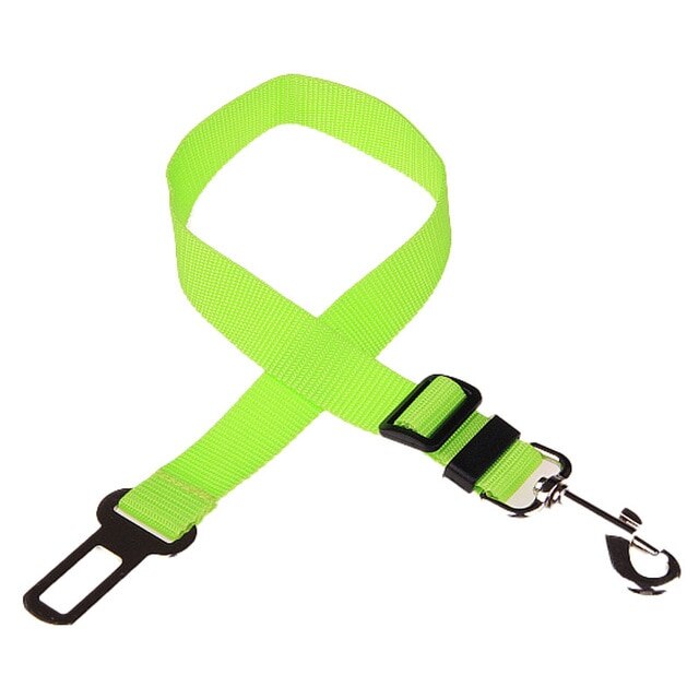 Pet Hond Kat Autogordel Voor Hond Accessoires Goederen Dieren Verstelbare Harnas Lead Leash Kleine Medium Reizen Clip Bulldog: green