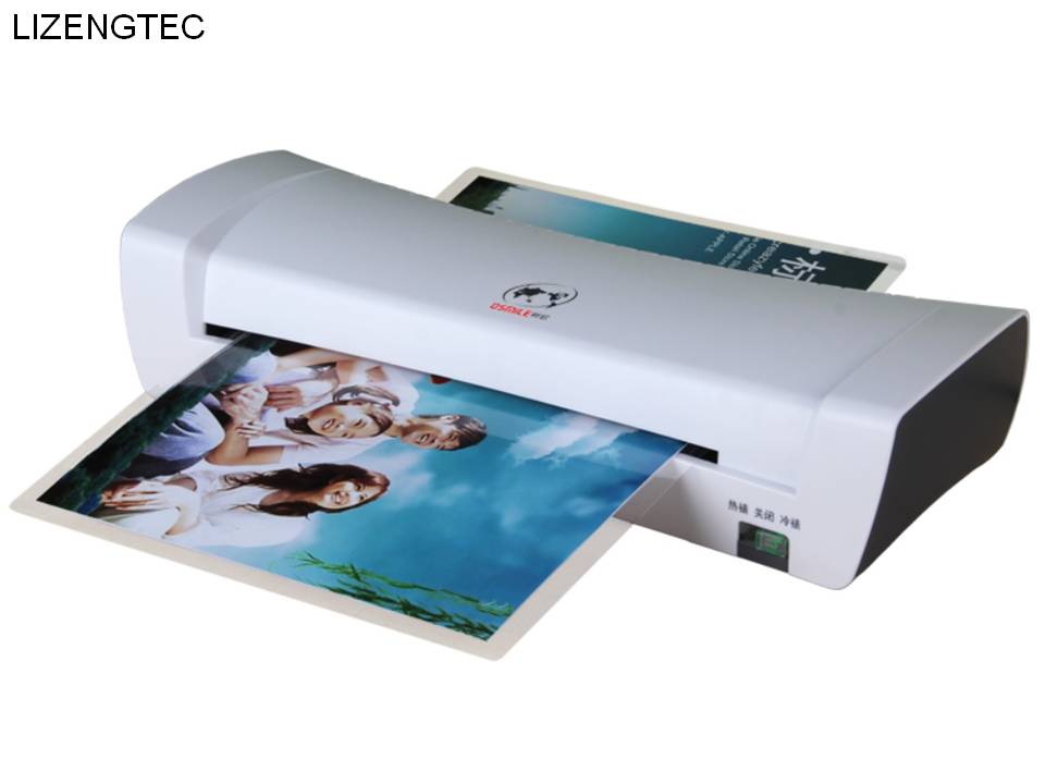 Lizengtec sælge kontor og kold hurtig opvarmning rulle laminator maskine til  a4 papir dokument foto