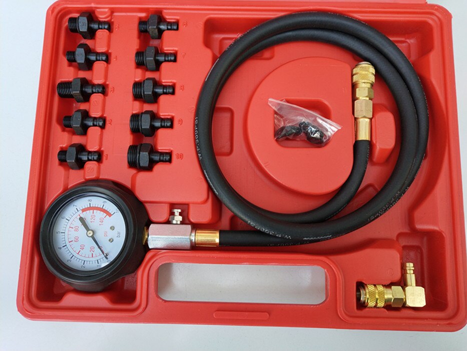 12pcs Engine Oil Pressure Test Kit Tester Car Garage Tool Low Oil Warning Devices Auto Tools Car Repair Tools