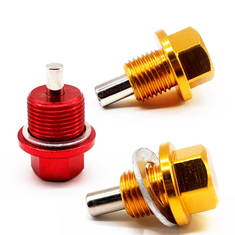 Wysokiej jakości miska olejowa silnika magnetycznego adsorbować zaślepka na śrubę niebieski czerwony m12x1, 25 m14x1, 5 m20x1, 5