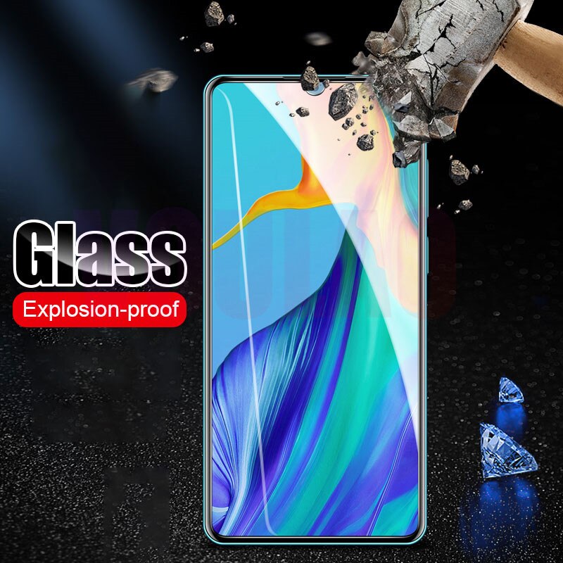 3Pcs Tempered Protective Glass For Huawei P20 P30 P40 Lite P Smart Screen Protector For Huawei Mate 30 20 Lite P20 Pro Film