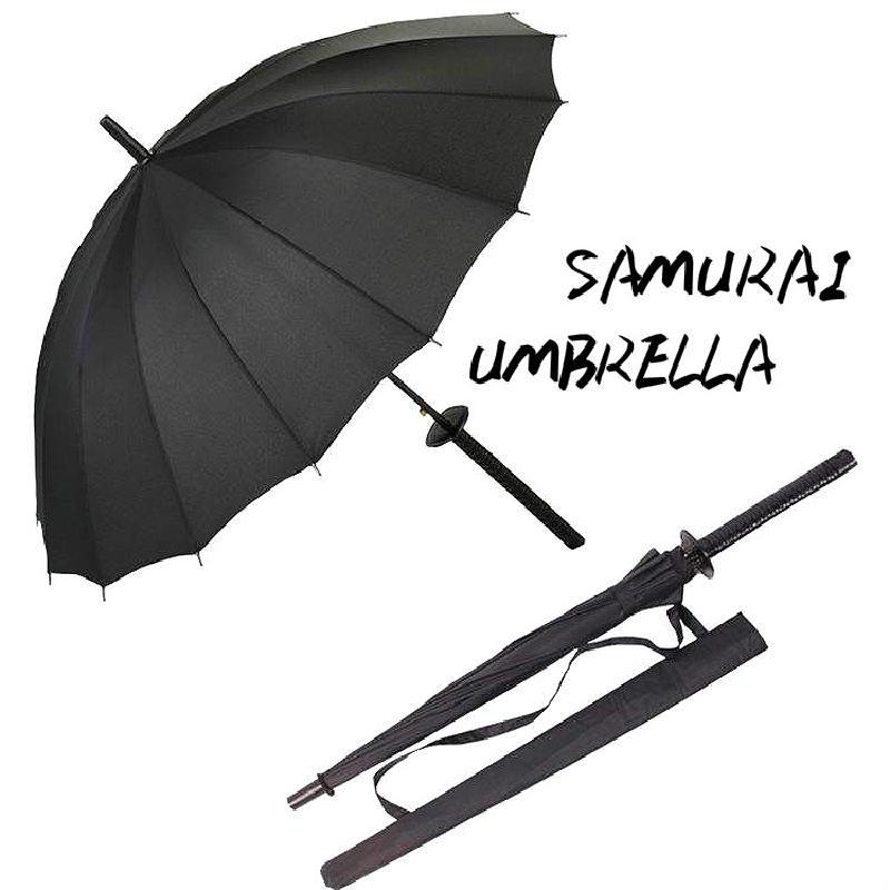 Sword Umbrella Men's Samurai Umbrella Cartoon Long Handle Sunny Umbrella Large Straight Handle Personal