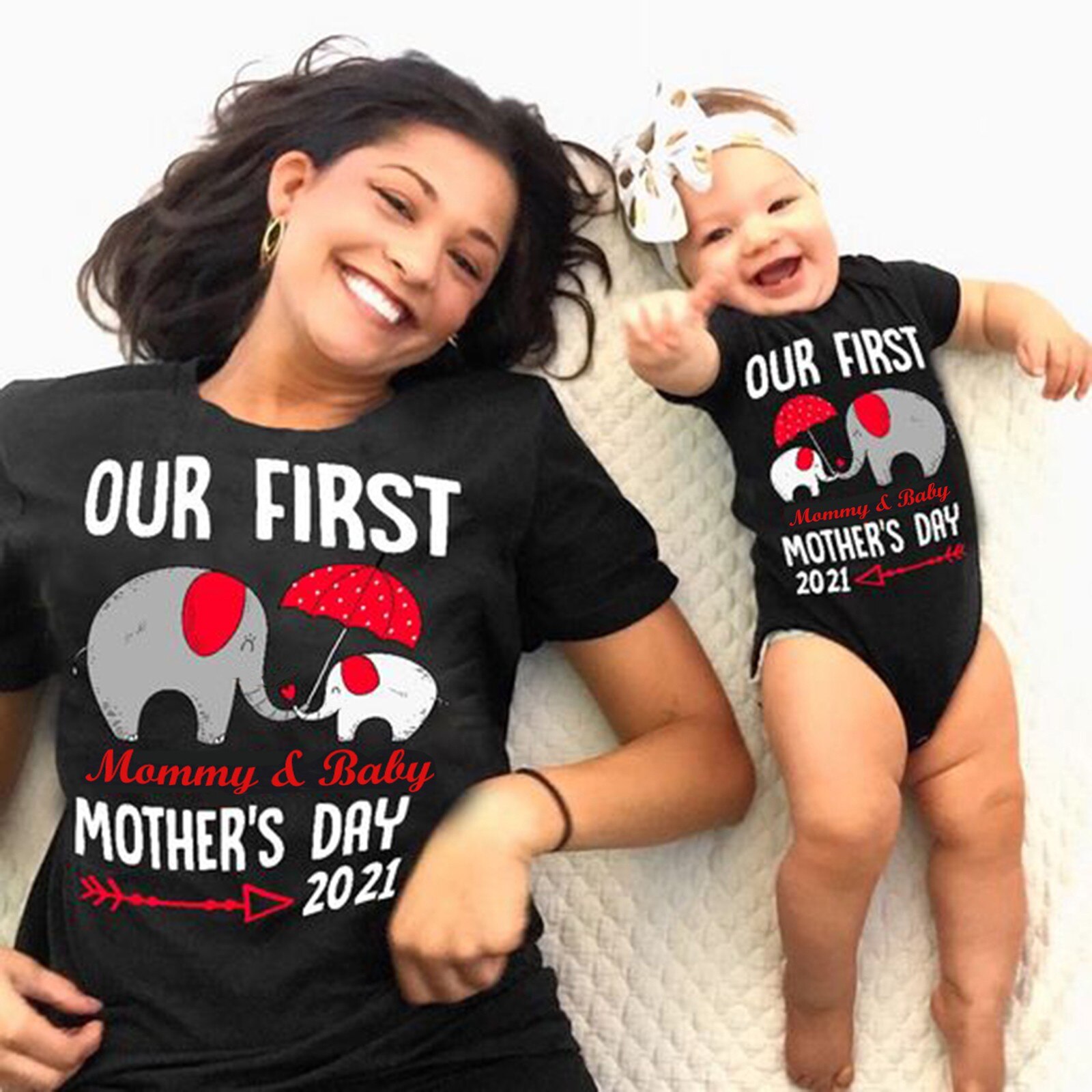 Baby-Overall mit elefanten- und buchstabenprint, kurzarm, lässige sommerkleidung für jungen und mädchen zum muttertag
