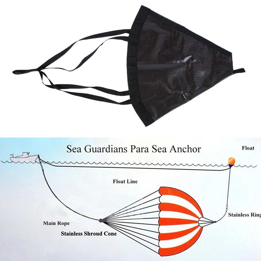 32" Drift Sock Sea Anchor Float Set Sea Brake Fits Boats Up To 20