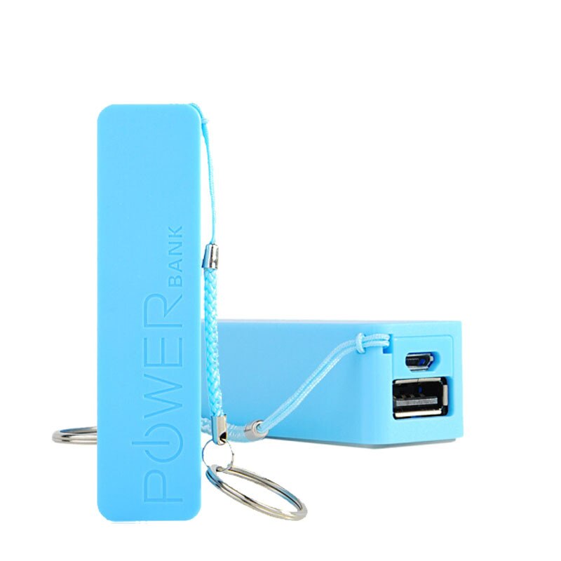 Emergency Power Bank 2600Mah Mini Power Bank Backup Batterij Oplaadbare Batterij Voor Iphone Samsung Xiaomi Huawei: blue