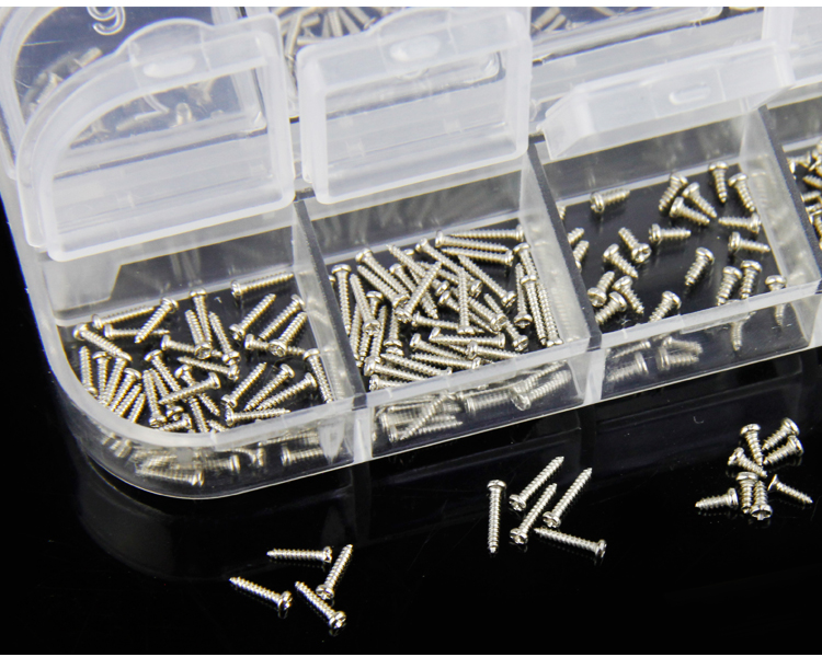 one set 240pcs Glasses accessories parts package repair screw set nose holder mirror Mini screw screwdriver