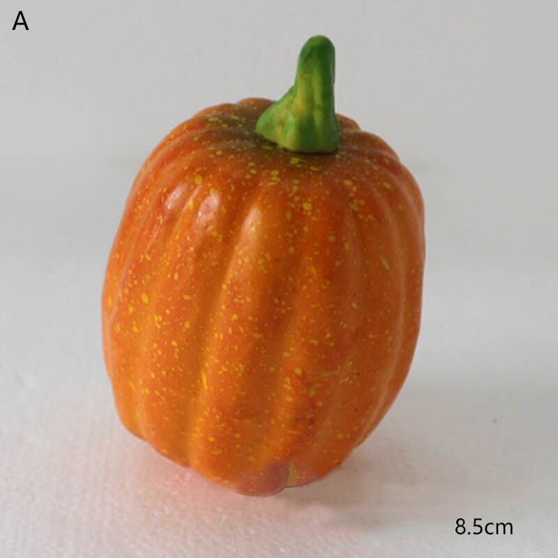 Fausse citrouille décorative d'halloween | Mousse de citrouille réaliste, de Table, de jardin, photographie d'accessoires alimentaires, décors artificiels pour jardins d'enfants: 1