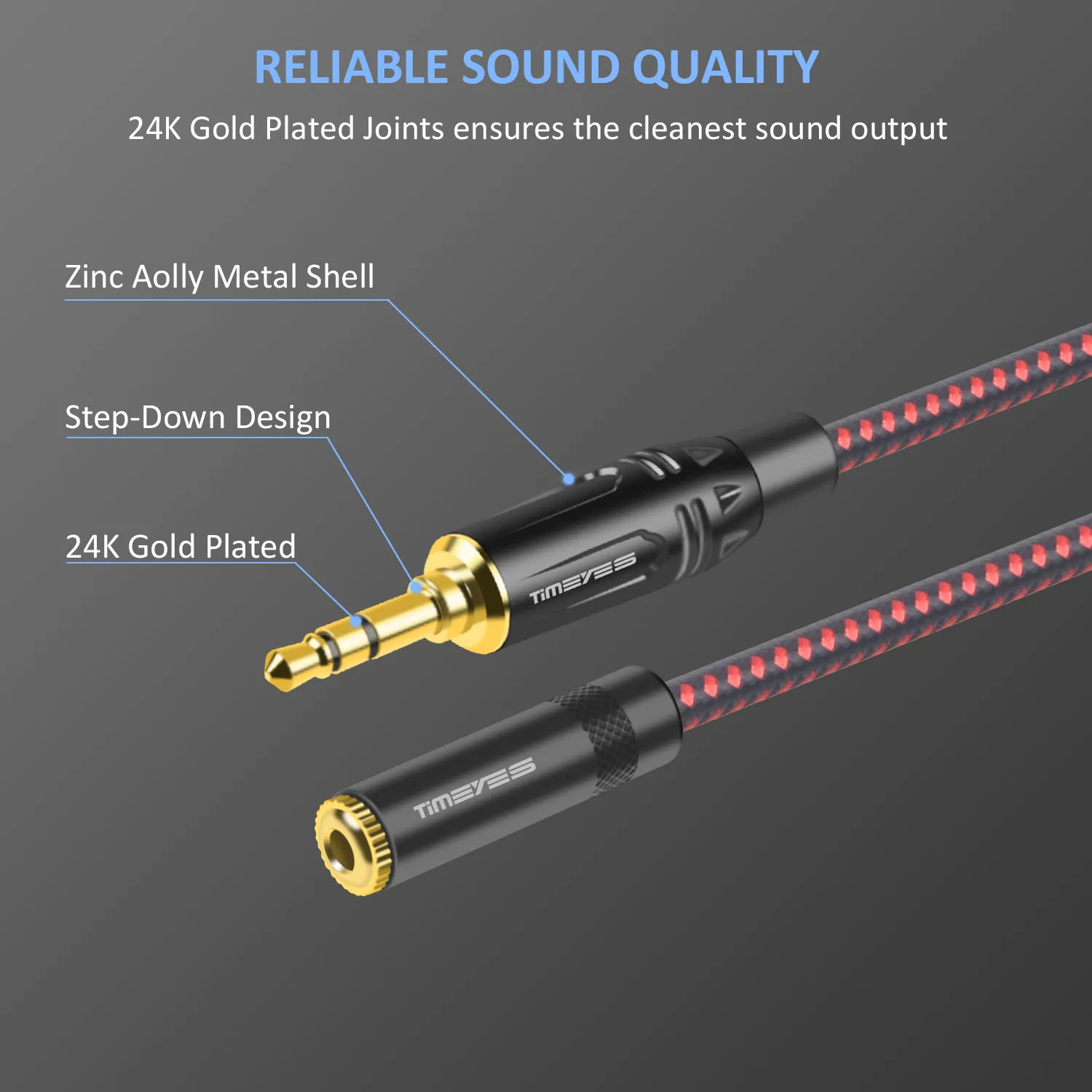 3.5mm Headphone Extension Cable Male To Female Audio Aux Cord Jack 3.5 Stereo Audio Cable for IPhone IPad Smartphone Tablet Etc