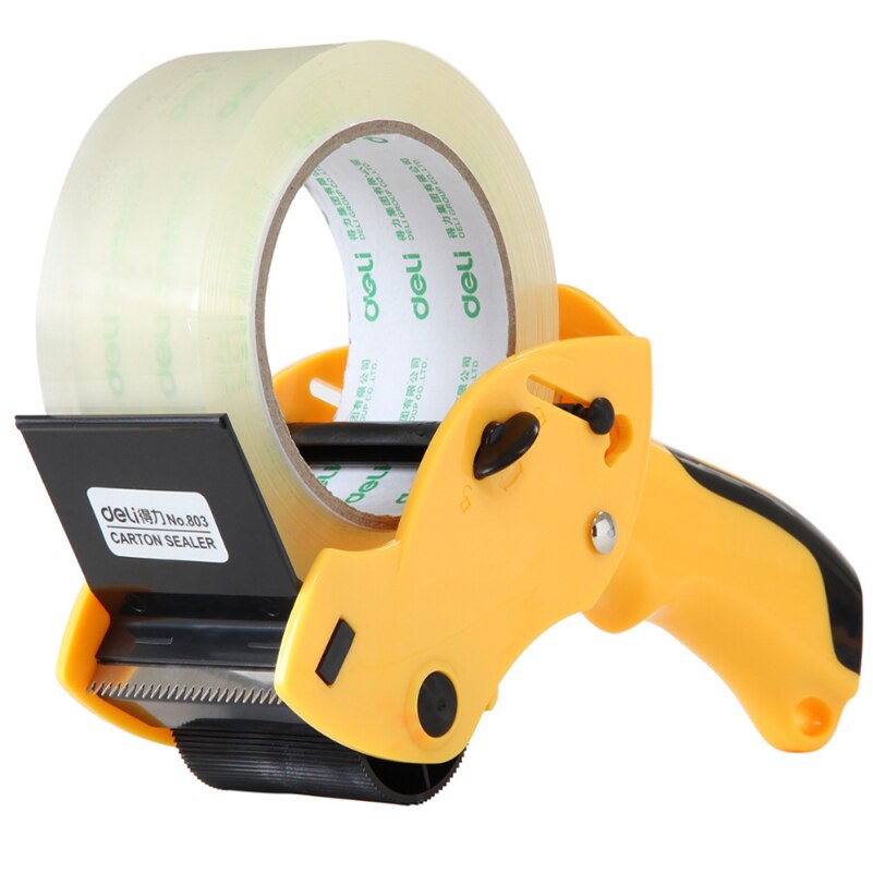 Voor Deli Afdichting Verpakker Tape Dispenser Staat 6 Cm Breedte Afdichting Tape Houder Met Cutter Handmatige Verpakkingsmachine Papelaria
