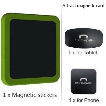 Wall Mount Tablet Magnetic Stand Magnet Adsorption Principle Convenience to pick-and-place Support All Tablets for iPad Pro Air: green B