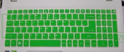 15 cal klawiatura obudowa ochronna skóry dla Acer Aspire 5830 5830T 5951G VN7-791G V3-572G/571G/551G/771G/731G 5951G 5950G V3-571: green