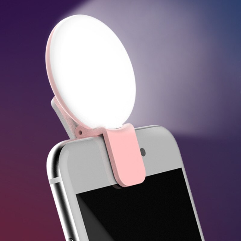 Selfie Ring Licht Für Fotografie praktisch objektiv Selfie Ring Licht Wiederaufladbare 9 LED Dimmbare Clip Mini Lichter Kamera Telefon