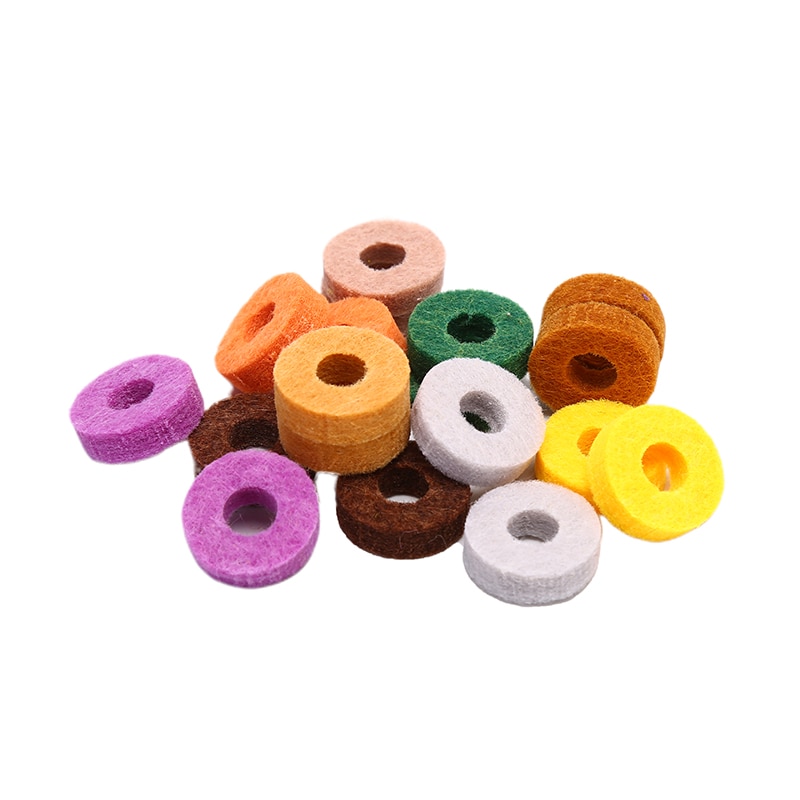 IRIN 20 Pcs Drum Shelf Felt Slice Colorful Cymbal Felt Pad Drum Percussion Instrument Accessories Kit Cymbals Protection