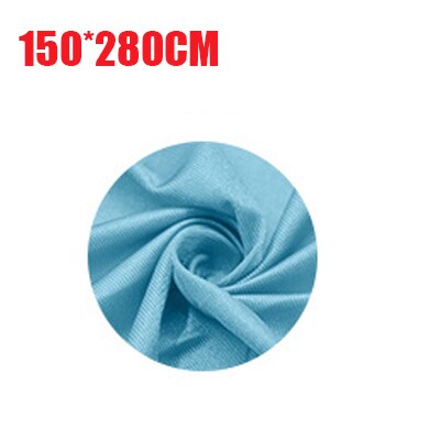 150*280CM bambini adulti cotone all&#39;aperto altalena coperta amaca coccole fino a terapia sensoriale bambino morbido elastico pacco altalena costante: Lake blue 150