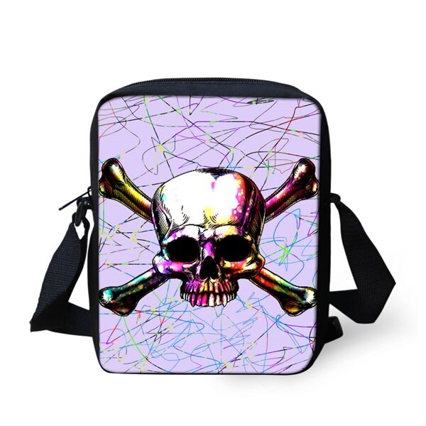 Instantarts punk graffiti kleurrijke schedel hoofd bedrukte jongen schooltassen casual kleuterschool studenten boekentassen kinderen schooltassen: Cc3529e