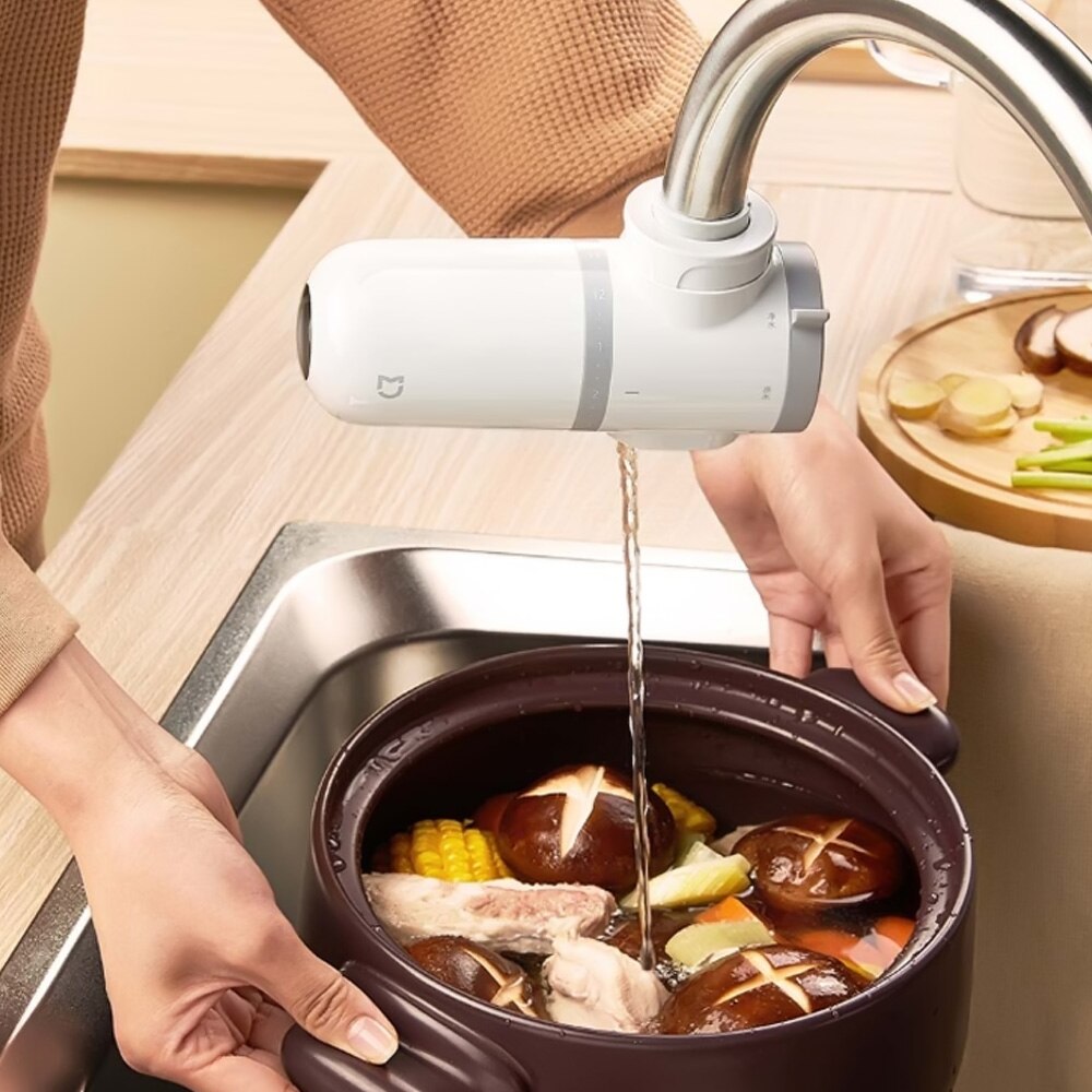 Xiaomi mijia ledningsvandsrenser mul 11 vandhane køkken vandfilter gourmet filtreringssystem toilet ledningsvandsrensning
