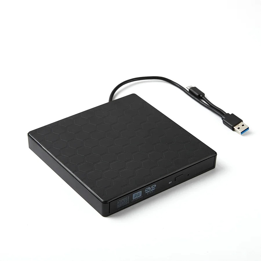 Unità DVD esterna USB 3.0 Tipo-C Lettore DVD portatile USB C Unità CD-RW esterna Lettore masterizzatore DVD-ROM per laptop PC desktop: Default Title