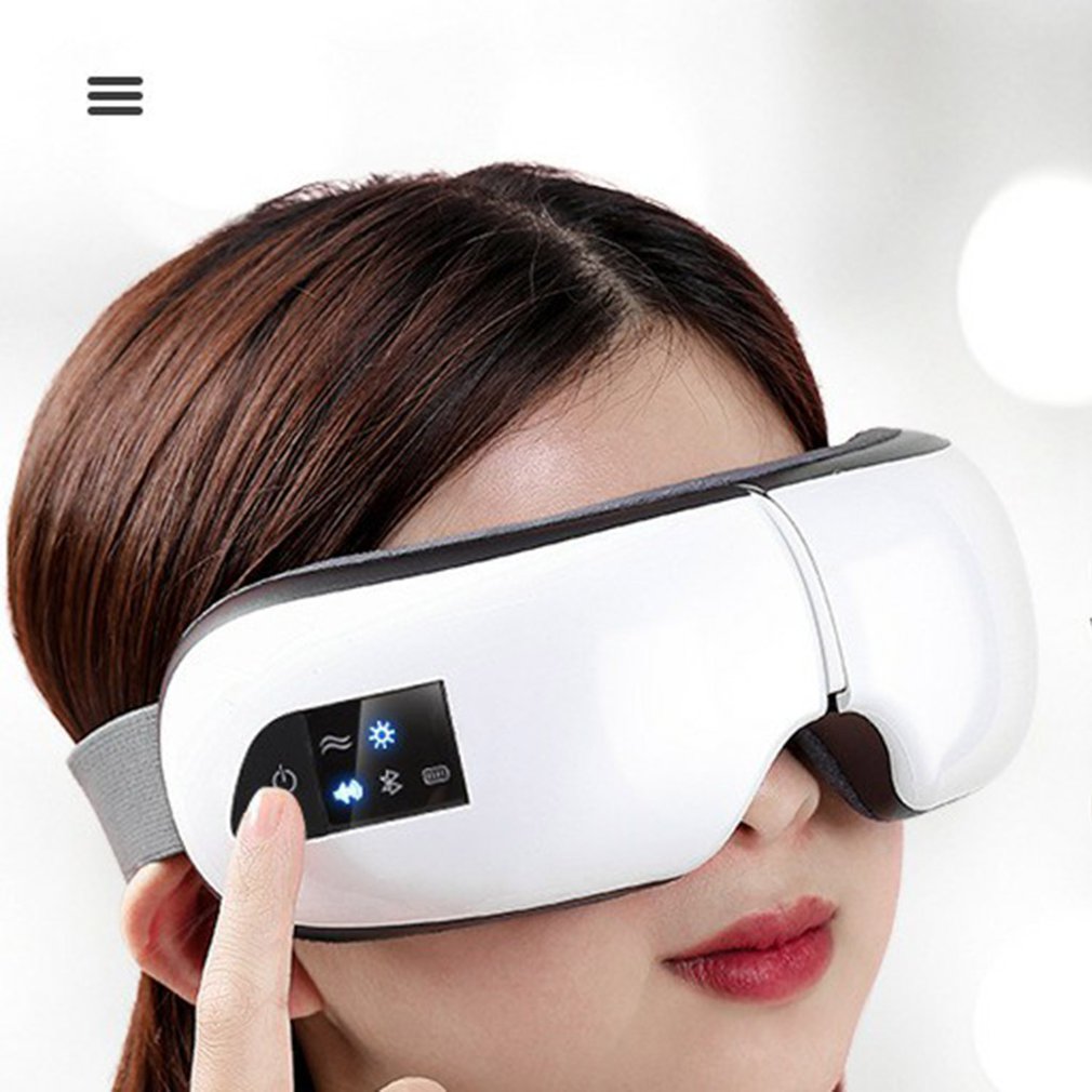 Eye Massager Compressie Stoom Oogmasker Met Warmte Lucht Shiatsu Massager Voor Ogen Eye Vermoeidheid Relief Beter Slaap