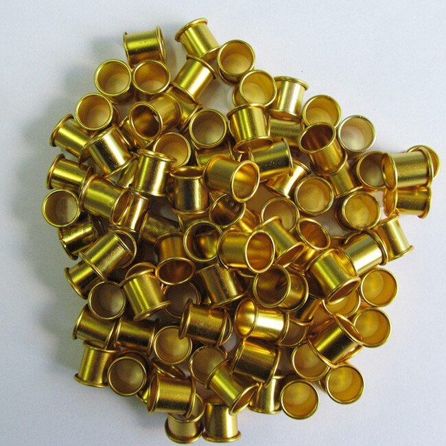 /retail 100Pcs C8 8mm Color Aluminous Bird Dove Pigeon Aluminum Leg Rings: Gold