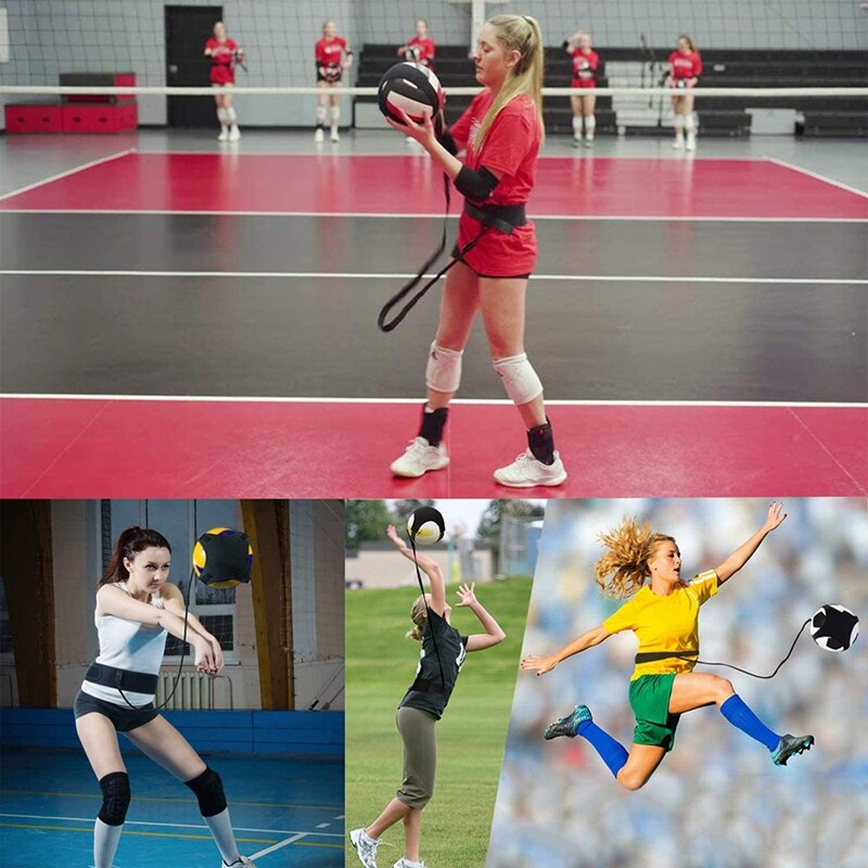 Volleyball Training Equipment, Practice Trainer For Football,Serve And Spike Trainer For Beginners And Volleyball Player