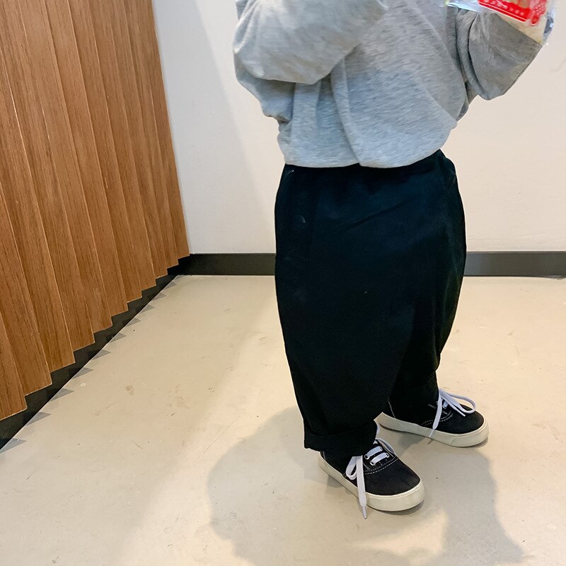 Dzieci szarawary 2021 wiosna nowa wersja koreańska chłopcy i spodnie dziewczęce w stylu zwykły dzieci luźne spodnie niemowlę maluch ubrania