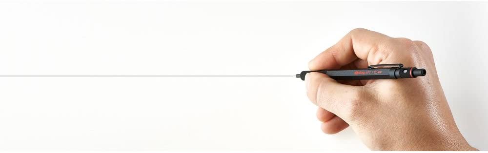 Rotring 600-lápiz mecánico negro, 0,5mm, 0,7mm, lápiz suave de dibujo técnico