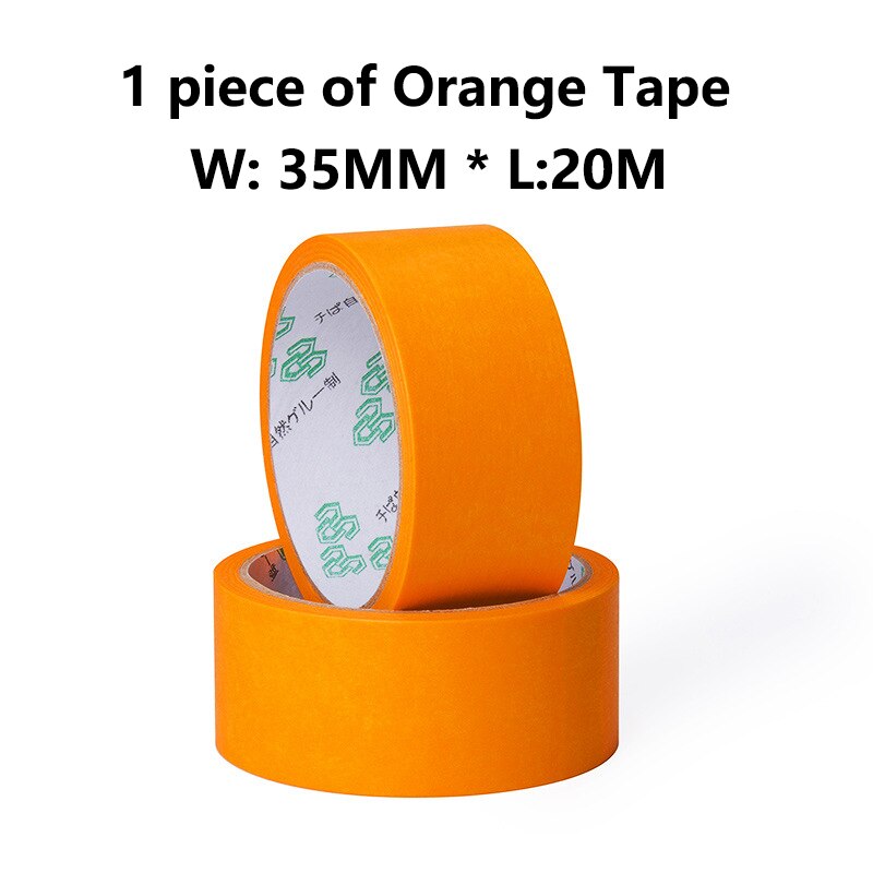 Painting Masking Tape Applicator Scotch Tape Applicator Painter Tool Packing Seam Tape Sticker Fit 75-100mm Bore Size Tape Tube: A Orange Tape