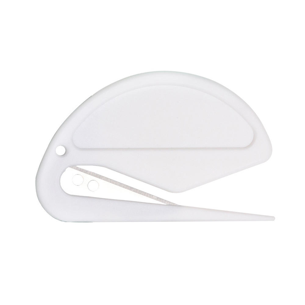 1Pc Dubbele Randen Veiligheid Box Cutter Multi Tool Blade Doos Rop Film Snijden Mes Diy Art Cutter Mes briefpapier Cutter: white