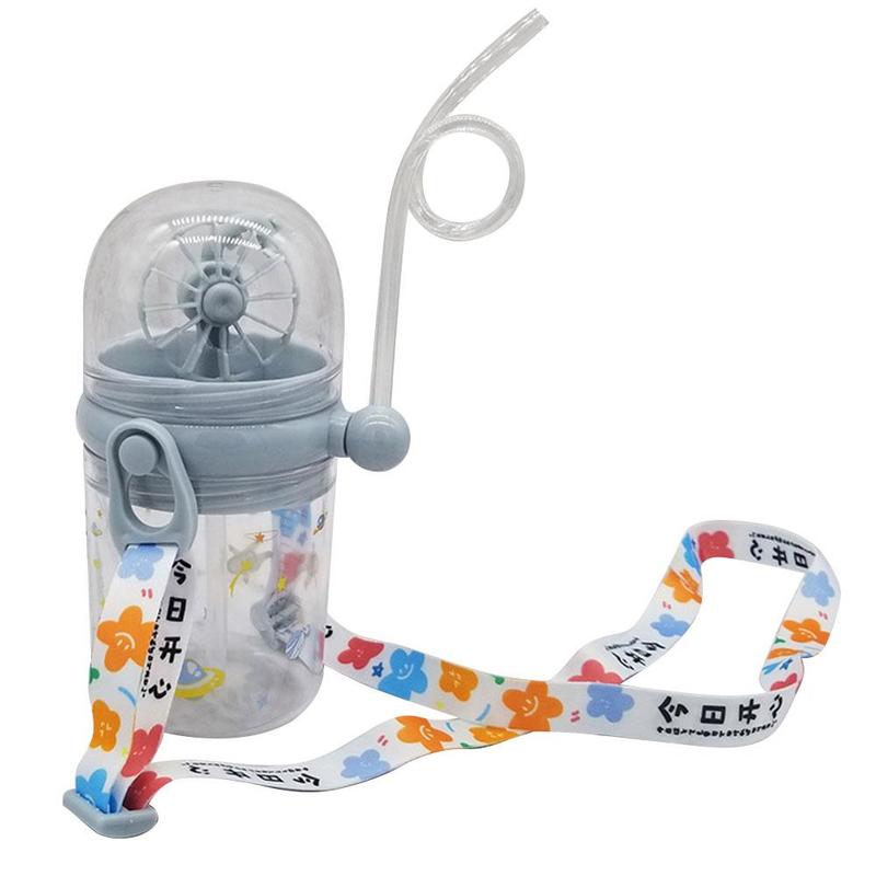 250 Ml Kinderen Grappig Whale Water Spray Drinkbeker Cartoon Zuigflessen Met Rietjes Draagbare Kinderen Cups Drinkware Cup: B