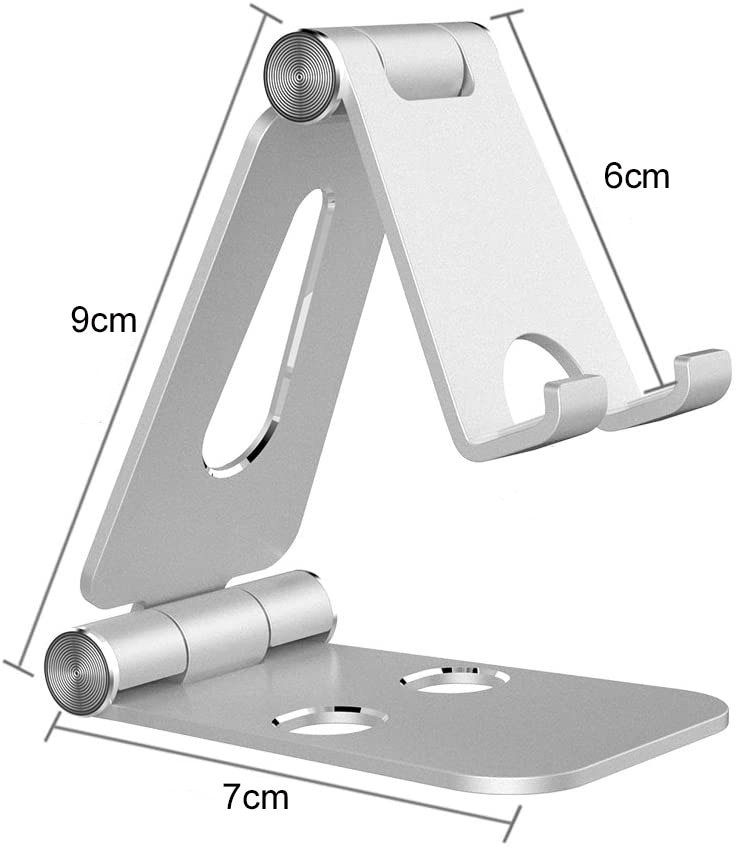 Desktop Del Telefono Mobile Del Supporto Del Basamento, Culla, Dock, Telefono e Tablet Holder, di Alluminio Regolabile Supporto Da Tavolo