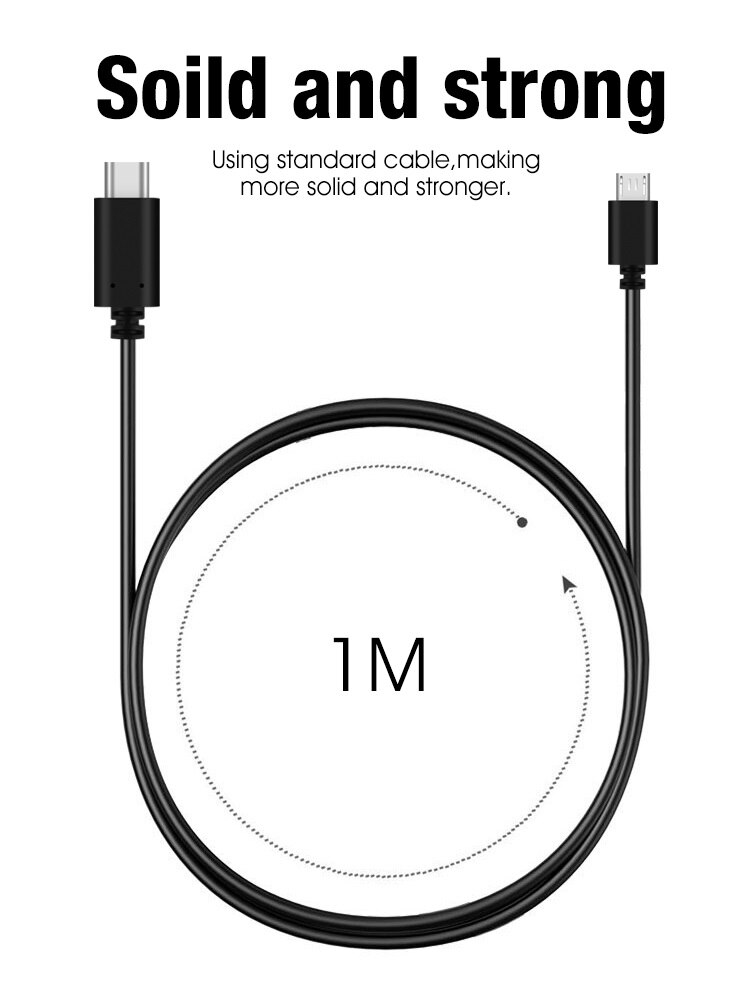 Snel Opladen Data Usb Type C Naar Micro Usb 5pin Kabel Type C USB-C 3.1 Micro Usb Kabel Otg Usb C Voor Macbook Usbc Android Apparaat