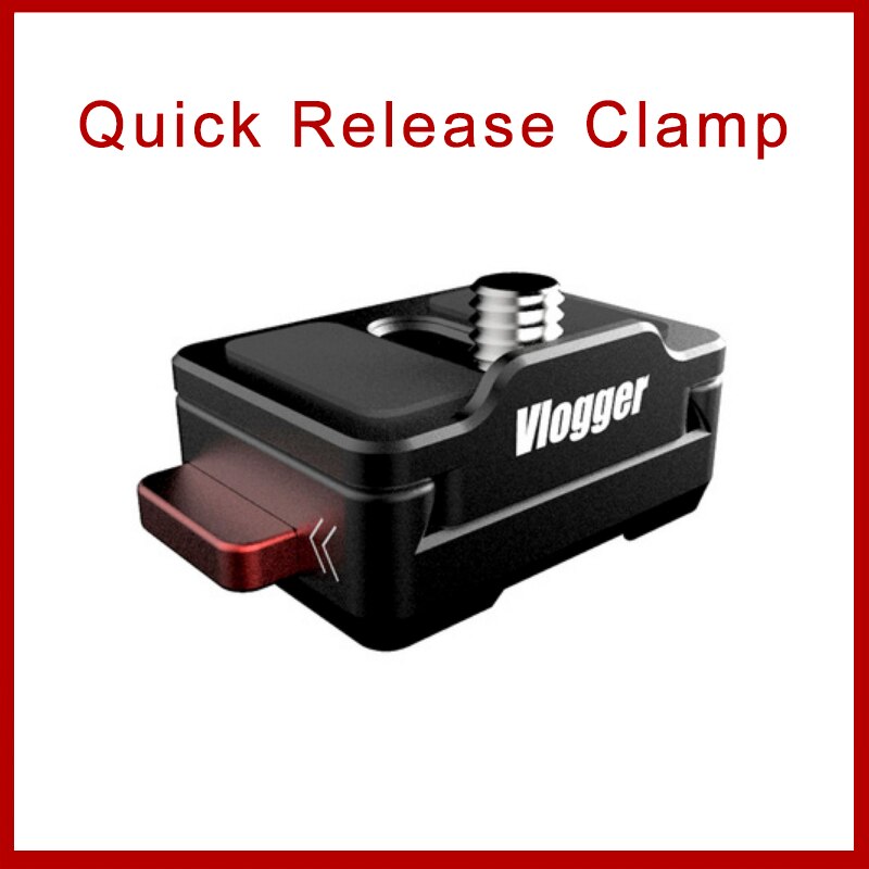 Vlogger Monitor Beugel Stand Quick Release Bodemplaat Voor Monitor Flash Light Standhouder Statief Mount Quick Release Clamp