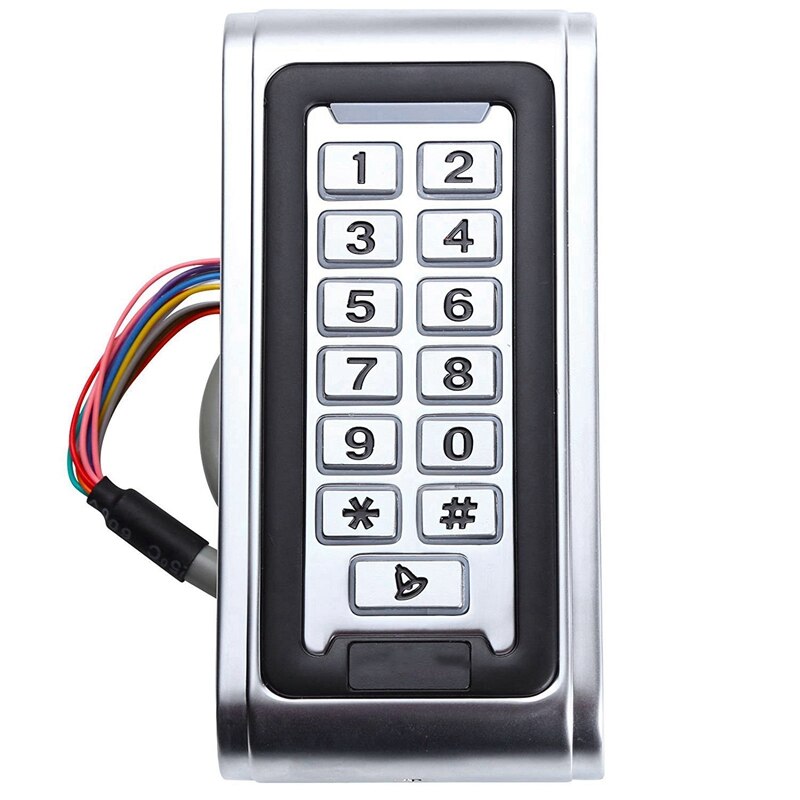 Id Waterproof Ip68 Metal Case Stand-Alone Access Control Keypad With Wiegand 26 Bit Interface For 125Khz Rfid Card
