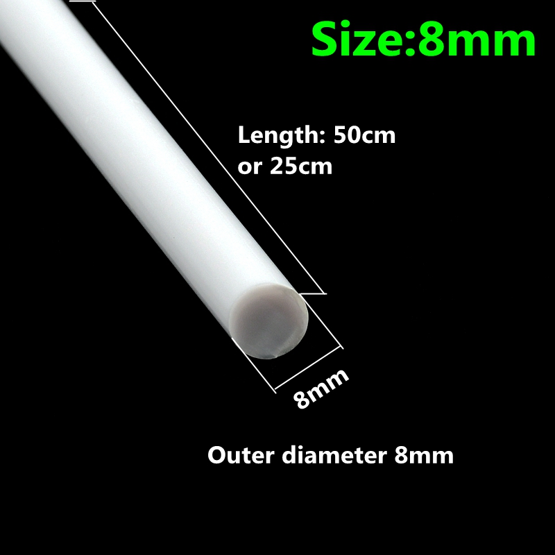 ABS Solid Round Bar Diameter 1mm/1.5mm/2mm/3mm/4mm/5mm/6mm/8mm/10mm DIY Handmade Sand Table Material Model Building Plastic Rods