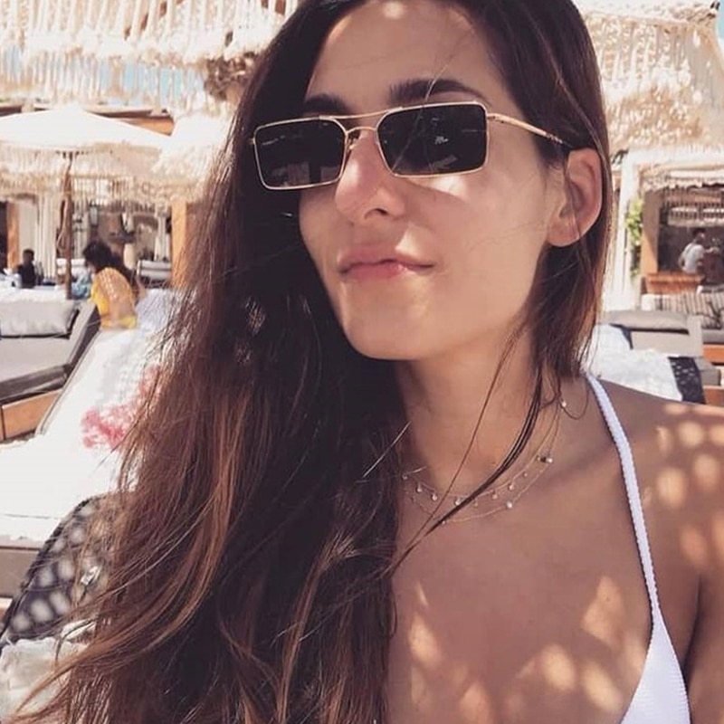 Oec cpo vintage firkantet metal steampunk solbriller damemærke metal punk solbriller kører mænd oculos de sol  o156