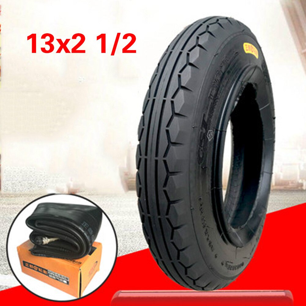 13x2 1/2 pneu intérieur et extérieur 13 pouces pneu pneumatique 13x2.5 pneu de gonflage pour benne basculante, chariot et accessoires de camion minier