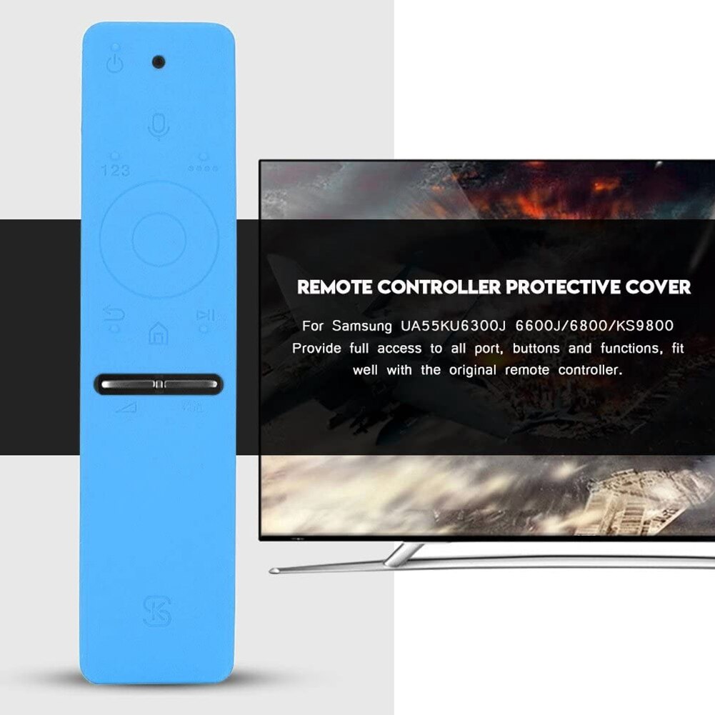 TV Afstandsbediening Zachte beschermhoes Cover Siliconen Bescherming Mouw voor Google Chromecast 2020 Antislip Shockproof Shell (Color : Blue