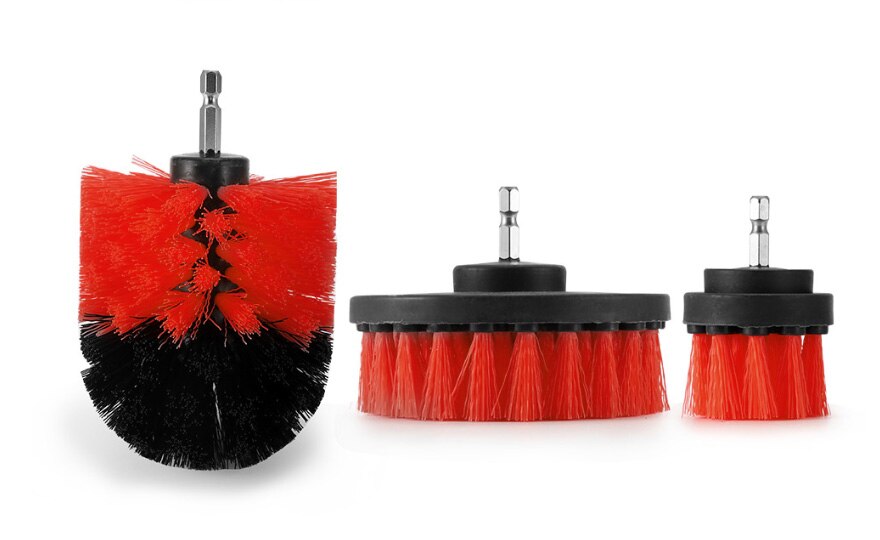 14 Stuks Elektrische Boor Borstel Set, Scrub Pads & Spons, power Scrubber Borstel Cleaning Kit Met Scrub Pads & Boor Extender: Red