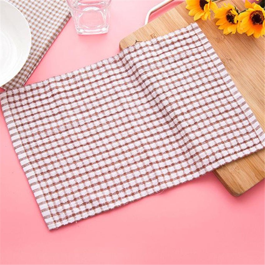 Absorbent Wash Cloth Car Kitchen Cleaning Microfiber Cleaning Towels Cloths Solid color dish towel kitchen towel dishcloth FDH