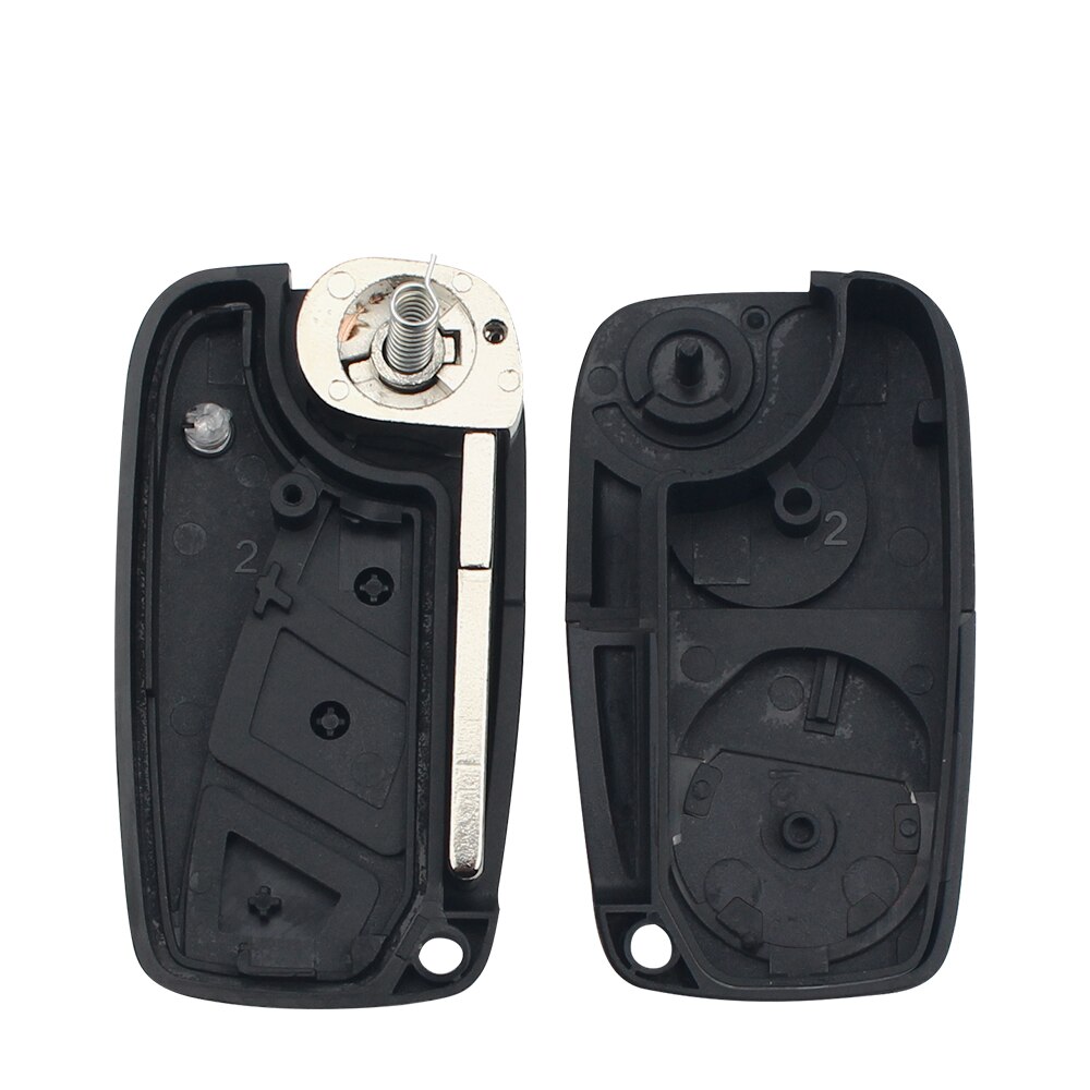 KEYYOU 3 Tasten Ersatz Flip Folding Remote-Car Key Shell Fall Für FIAT Punto Ducato Stilo Panda Auto Schlüssel Mit SIP22 Klinge