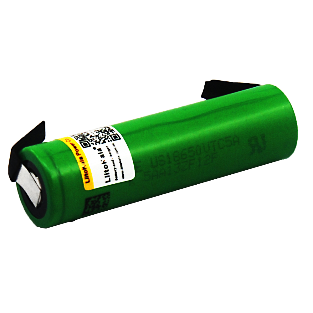 Liitokala Max 40A Pulse 60A Original 3.6V battery 18650 rechargeable VTC5A 2600mAh High Drain 40A Battery +DIY Nick