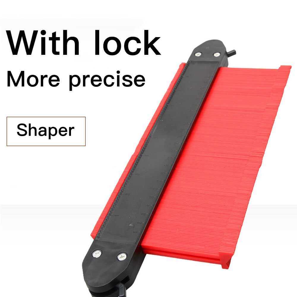 12/14/25/Cm Gauge Duplicator Plastic Profile Copy Contour Profile Gauge Tiling Laminate Tiles Edge Shaping Wood Measure Ruler