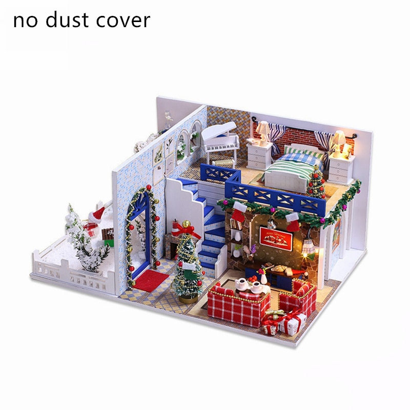 WINCO DIY Doll House Wooden Furniture Miniature Dollhouse Hand Assemble House Toys for Children Birthday Year Chrismas: DIY-QYY-K026