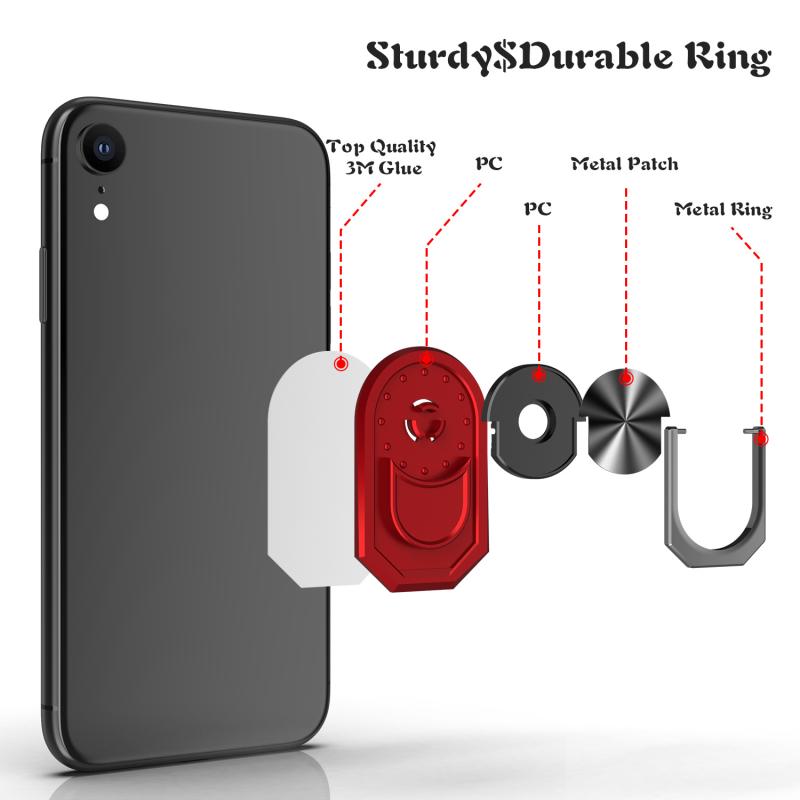 Metal Multifunctional Finger Ring Smartphone Stand Holder 360 ° Rotating Mobile Phone Holder For IPhone Xiaomi Universal Phone