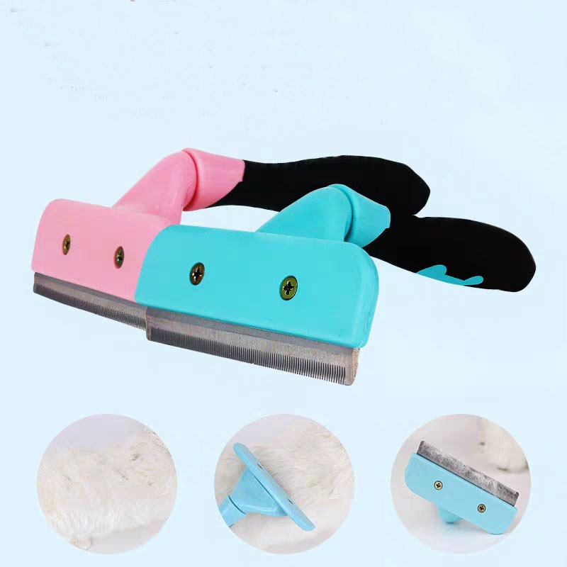Pet furmins Hair Remover Removal Comb Dog Short Medium Hair Brush Handle Beauty Brush Accessories Combs for Cats Grooming Tool