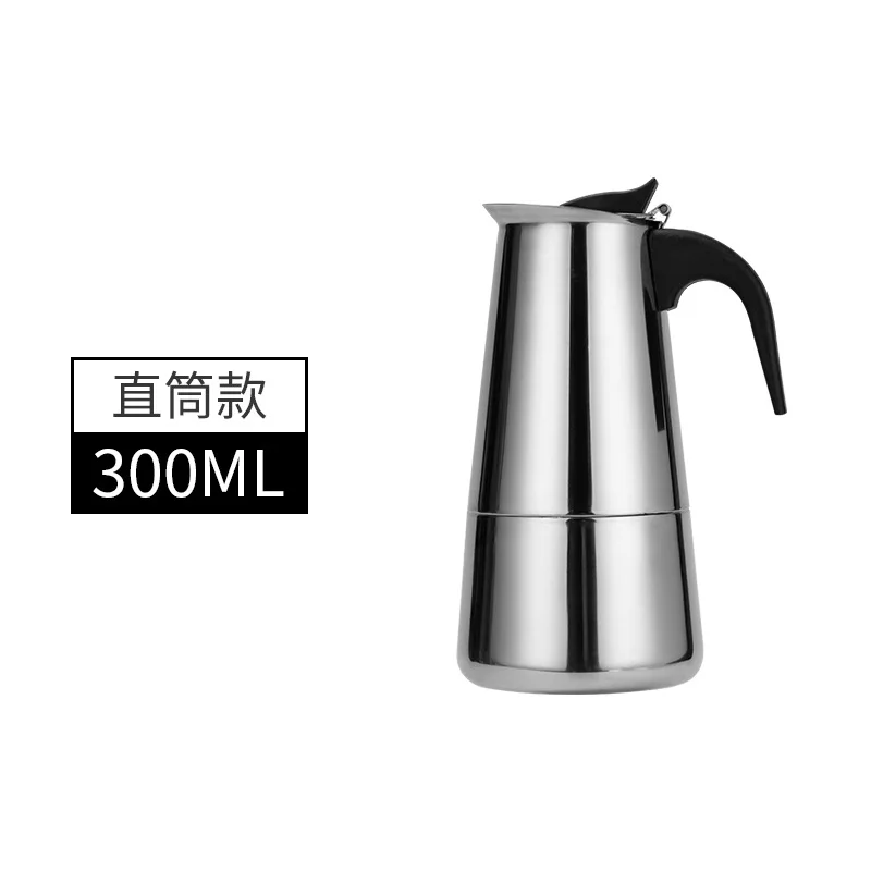 Kaffebryggare mokakanna 50ml-600ml rostfria perkulatorer, italiensk kaffemaskin passar induktionshällar och kaffekärl: Djupblå