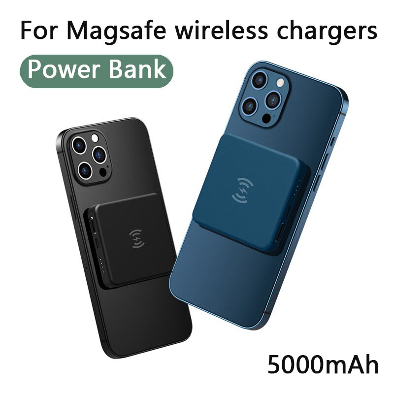 Magnetic Wireless Power Bank For Magsafe Chargers PowerBank For iPhone 12 Pro Max 12Mini 5000mAh External Battery Fast Charging